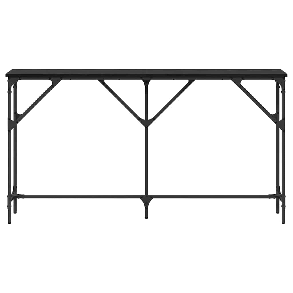 Konsoles galds melns ozols 140 x 23 x 75 cm