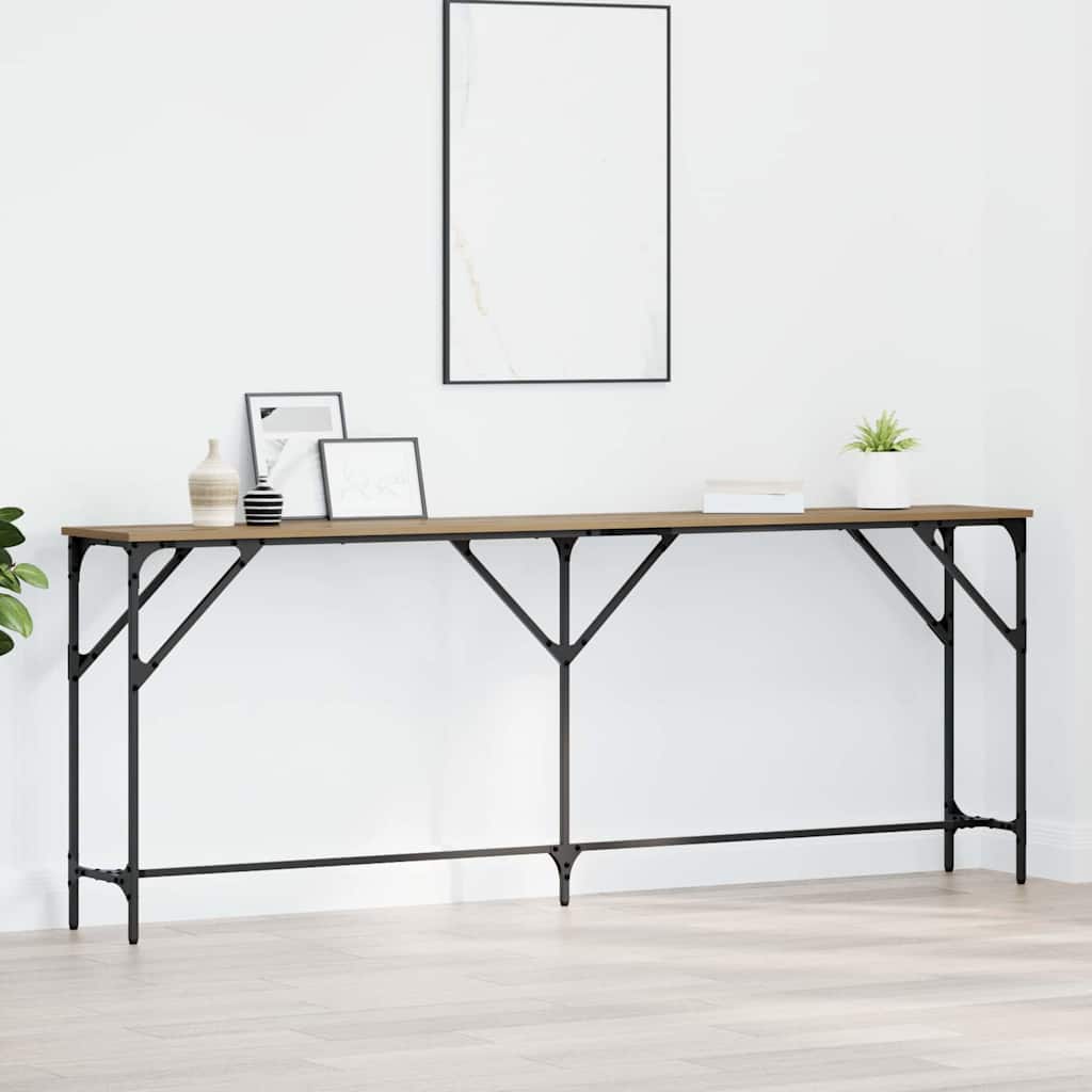 Konsolinis stalas artisano ąžuolo 200 x 29 x 75 cm