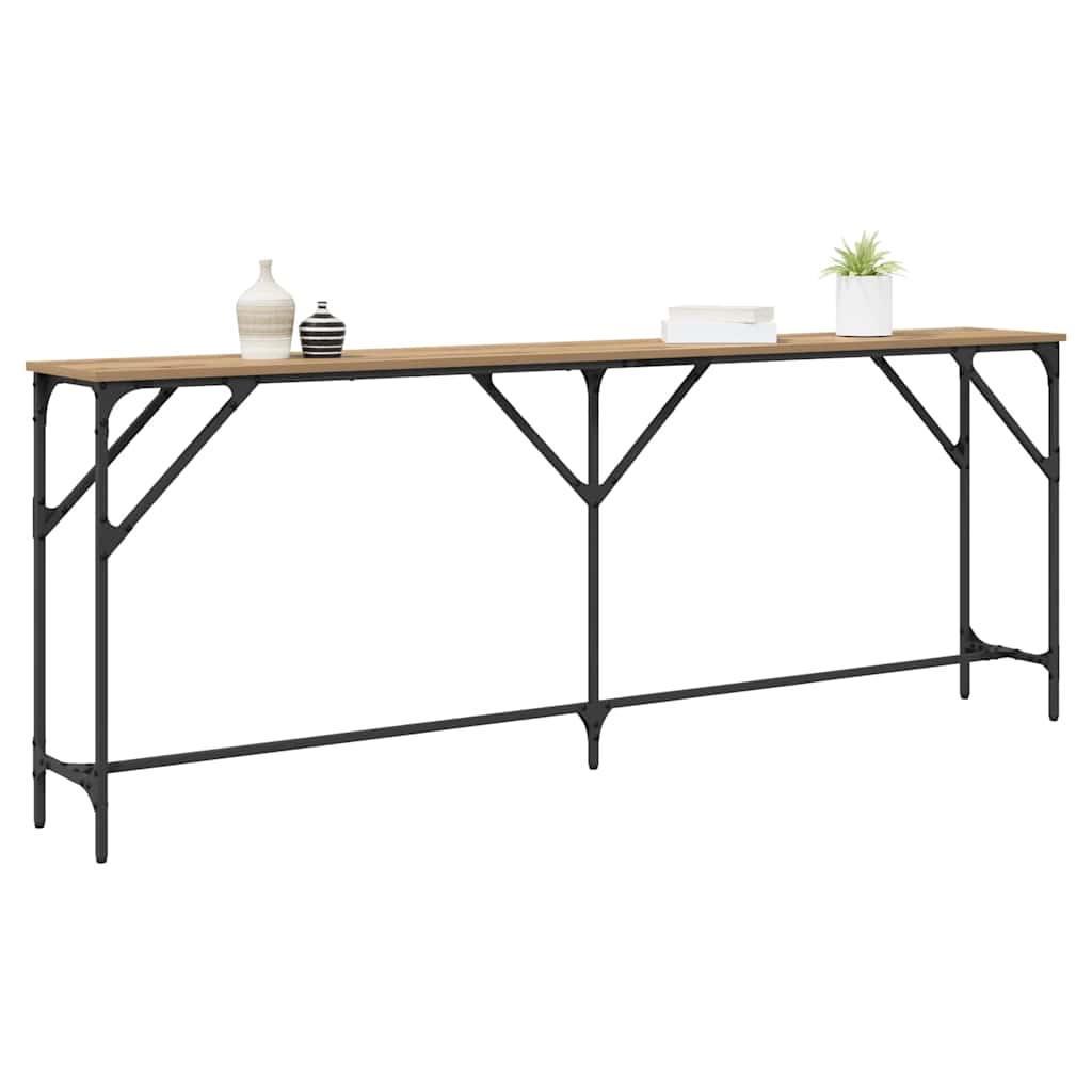 Konsolinis stalas artisano ąžuolo 200 x 29 x 75 cm