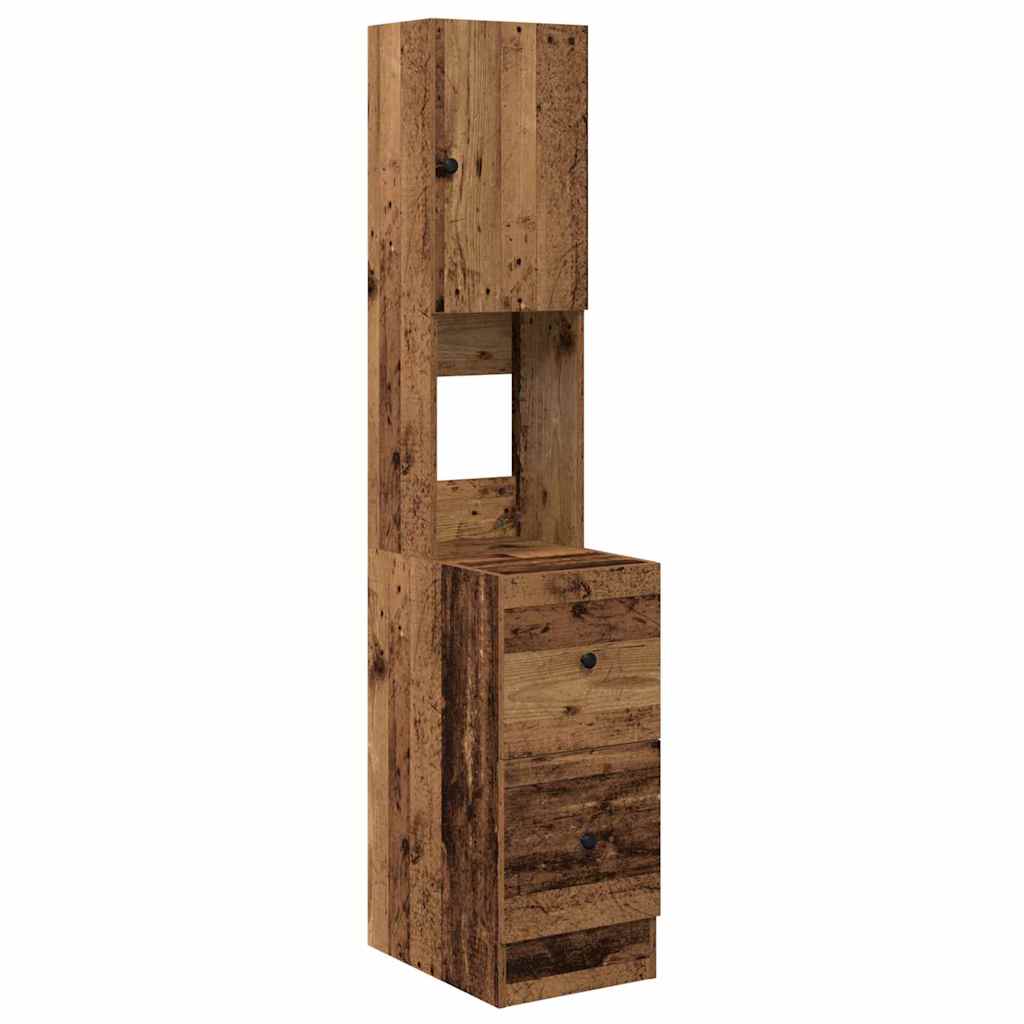 Kitchen cabinet with drawers Old wood Treated wood