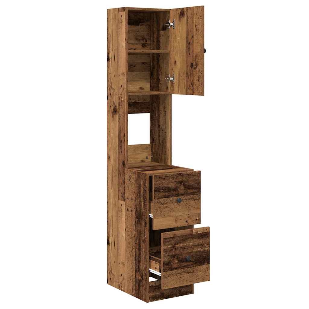 Kitchen cabinet with drawers Old wood Treated wood