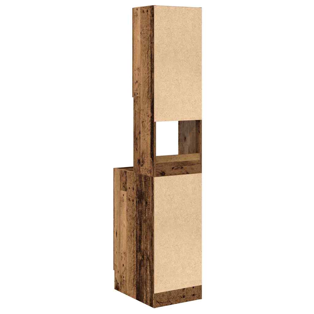 Kitchen cabinet with drawers Old wood Treated wood