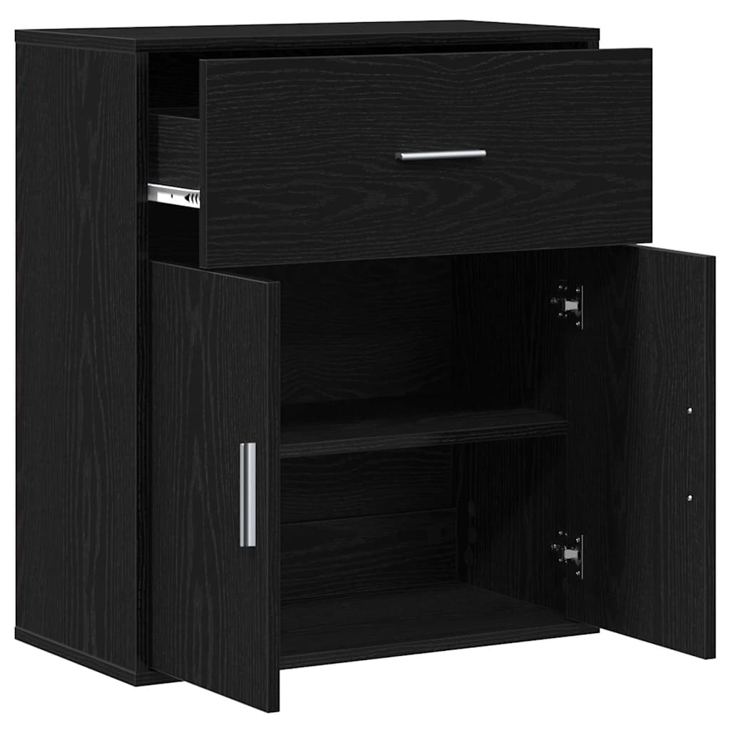 Kabalas juoda ąžuolo 60 x 31 x 70 cm Apdirbta mediena