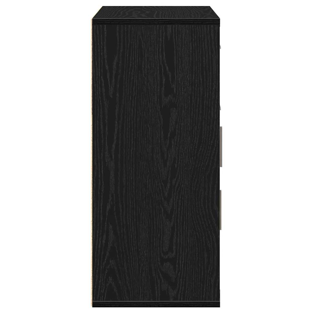 Kabalas juoda ąžuolo 60 x 31 x 70 cm Apdirbta mediena