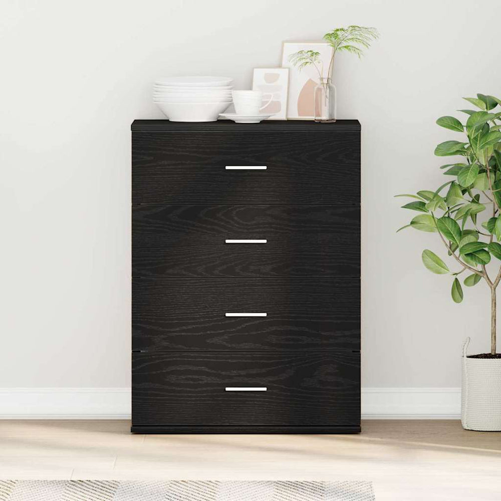 Kabalas juoda ąžuolo 60 x 39 x 80 cm Apdirbta mediena