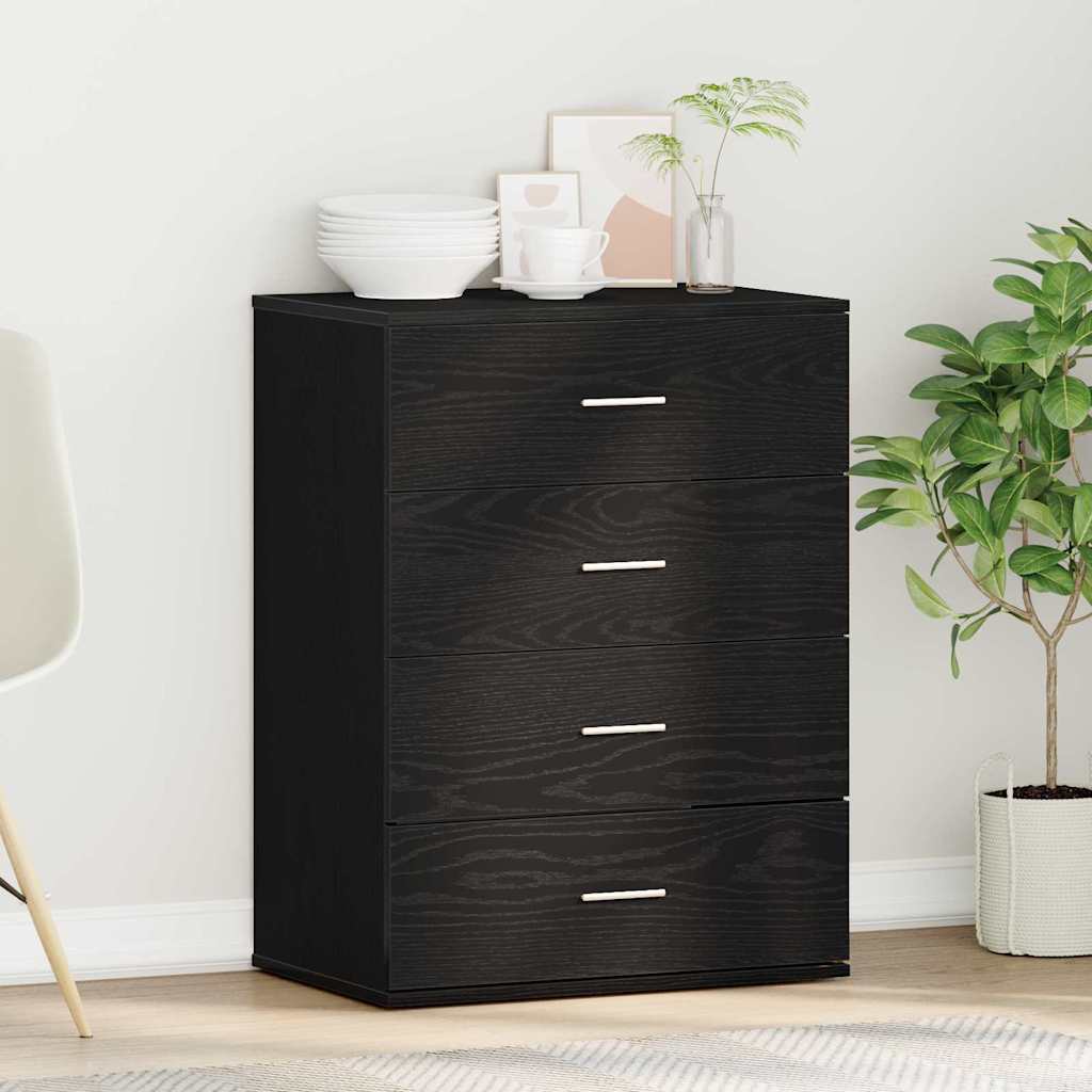 Kabalas juoda ąžuolo 60 x 39 x 80 cm Apdirbta mediena