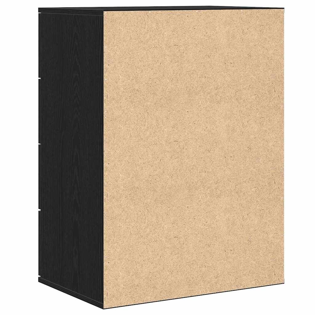 Kabalas juoda ąžuolo 60 x 39 x 80 cm Apdirbta mediena