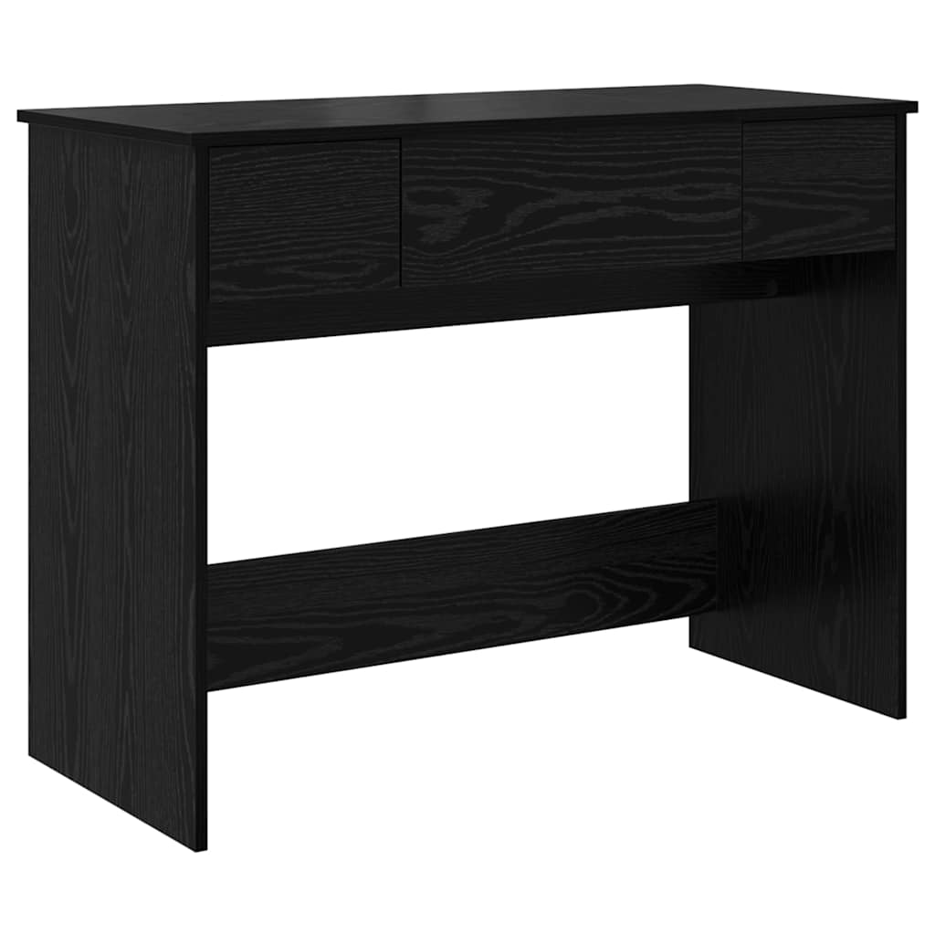 Tualetes galdiņš melns ozols 100 x 45 x 76 cm Apstrādāta koksne