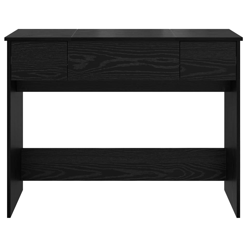 Tualetes galdiņš melns ozols 100 x 45 x 76 cm Apstrādāta koksne