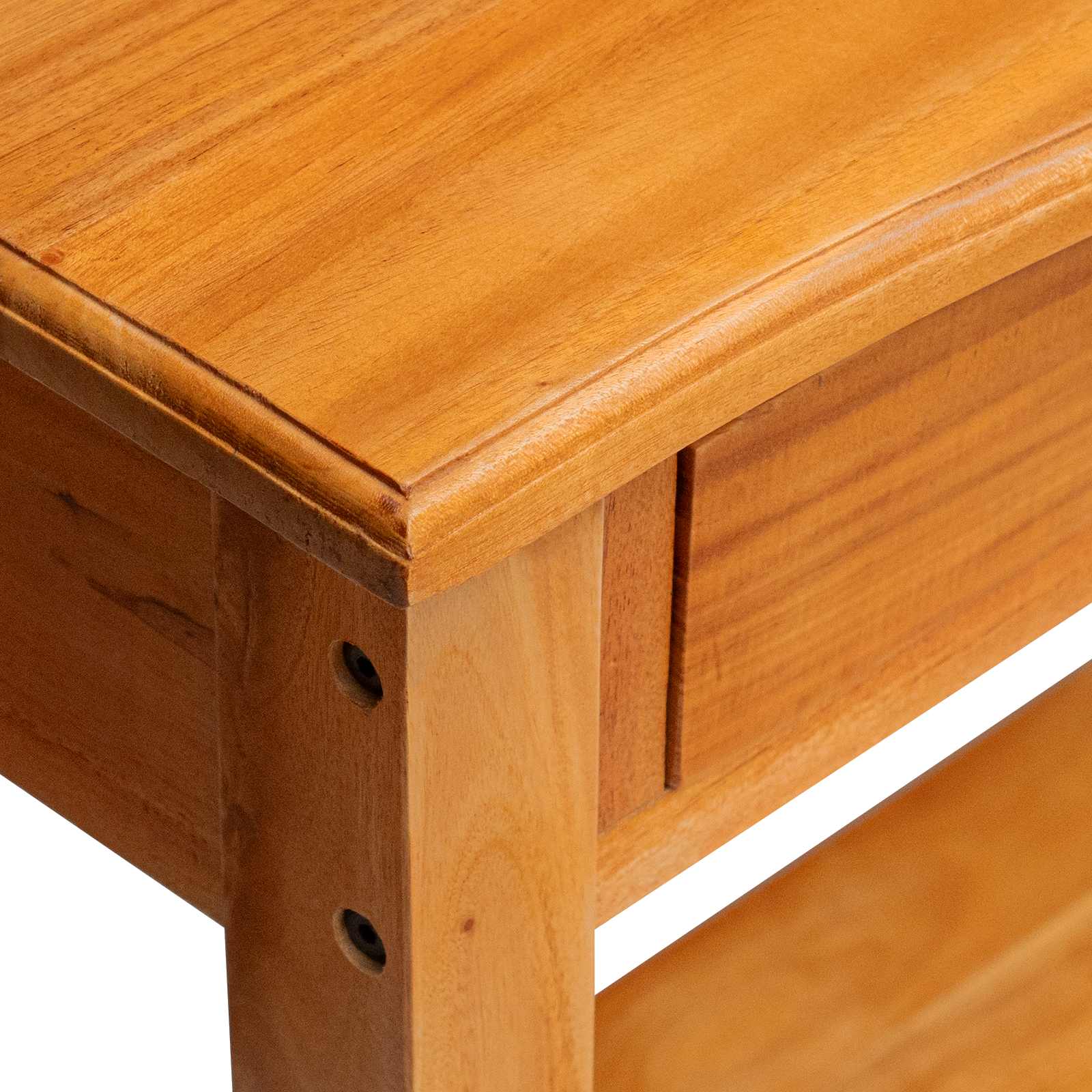 Console Table with Drawer Natural 115 x 32 x 76 cm