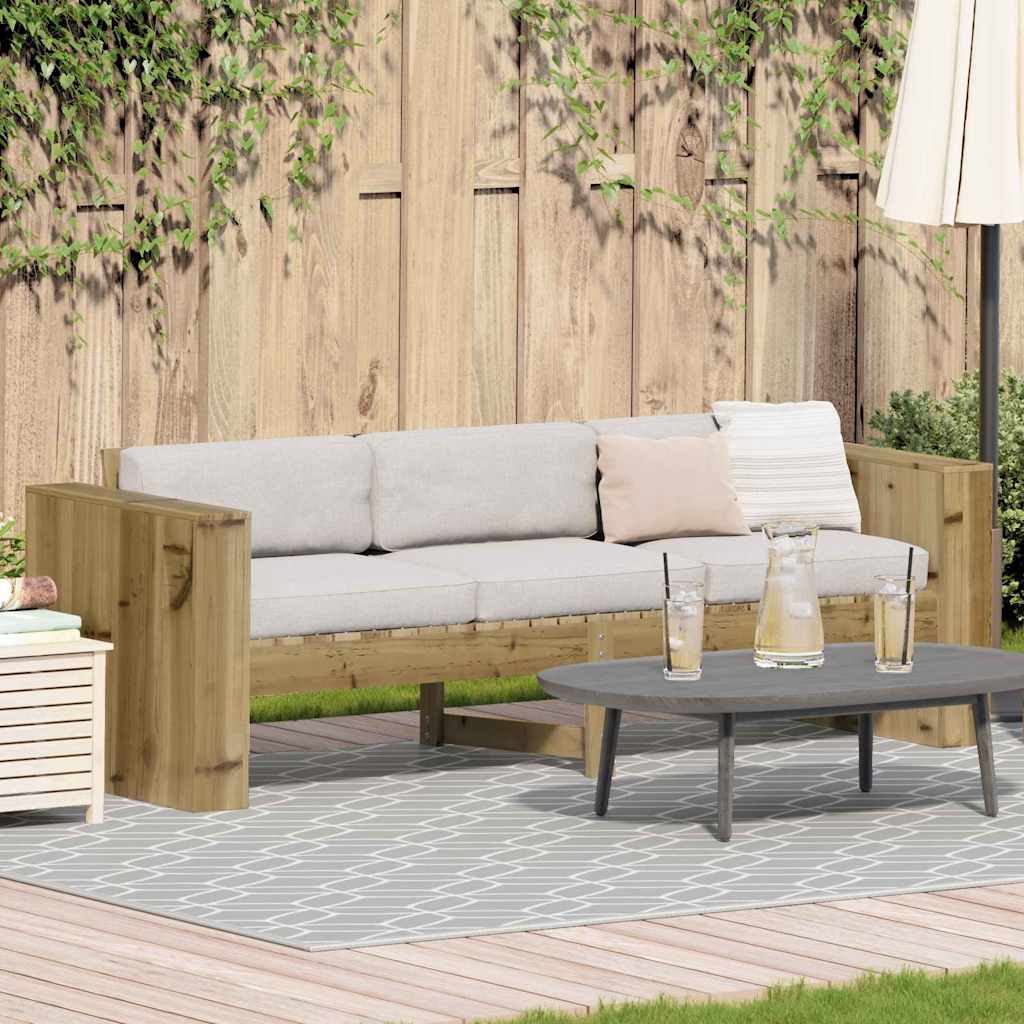Sodo sofa Ruda 185,5 x 60 x 62 cm Kietos pušies mediena