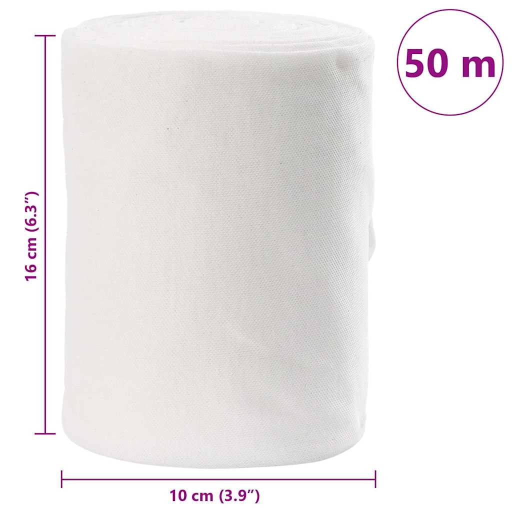 Notekūdeņu caurule Balta 16 x 5000 cm audums