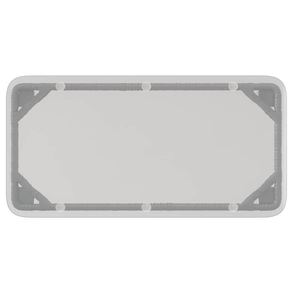 Sodo stalas Juoda 80 x 40 x 45 cm poliratanas