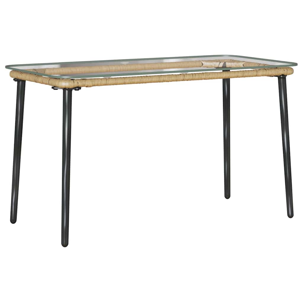 Sodo stalas Natūrali 80 x 40 x 45 cm poliratanas