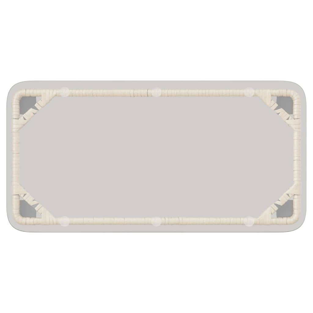 Sodo stalas Natūrali 80 x 40 x 45 cm poliratanas