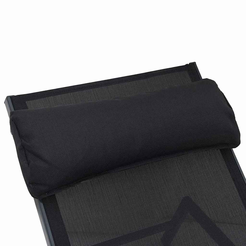 Sunlounger anthracite 197x52x25.5 cm textilene