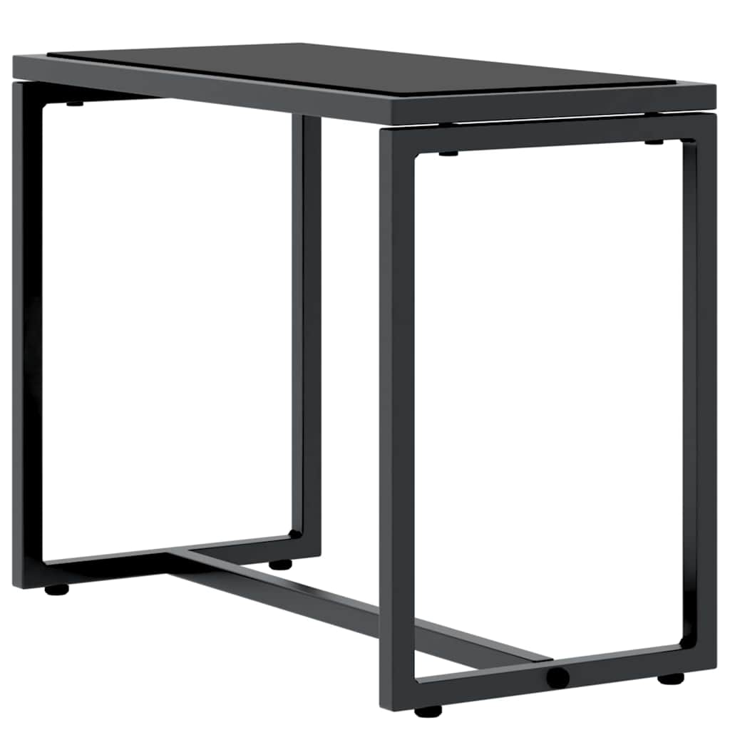 Gulimos kėdės 2-asmuo 3 pcs Juoda ir Antracitas Plienas