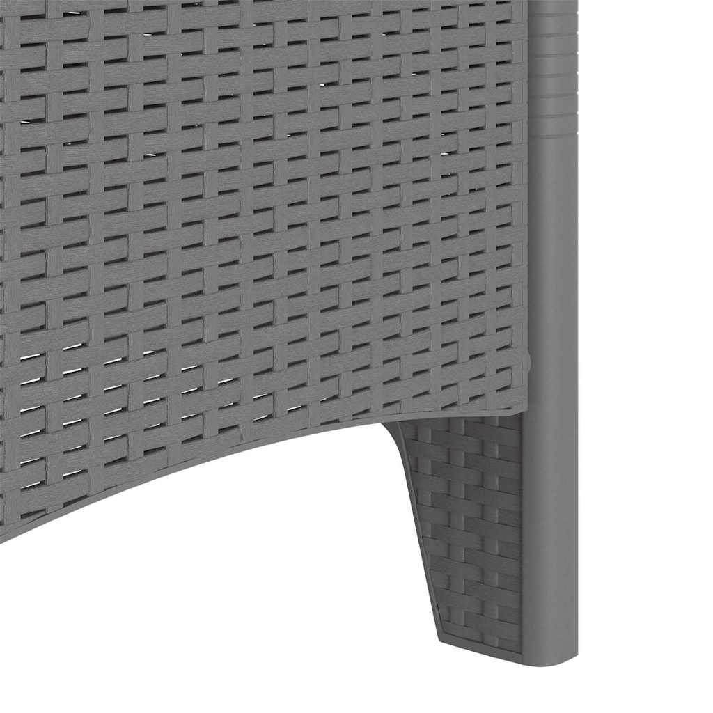 Sodo Kėdė 4 pcs Šviesiai pilka 53 x 49 x 85 cm PP
