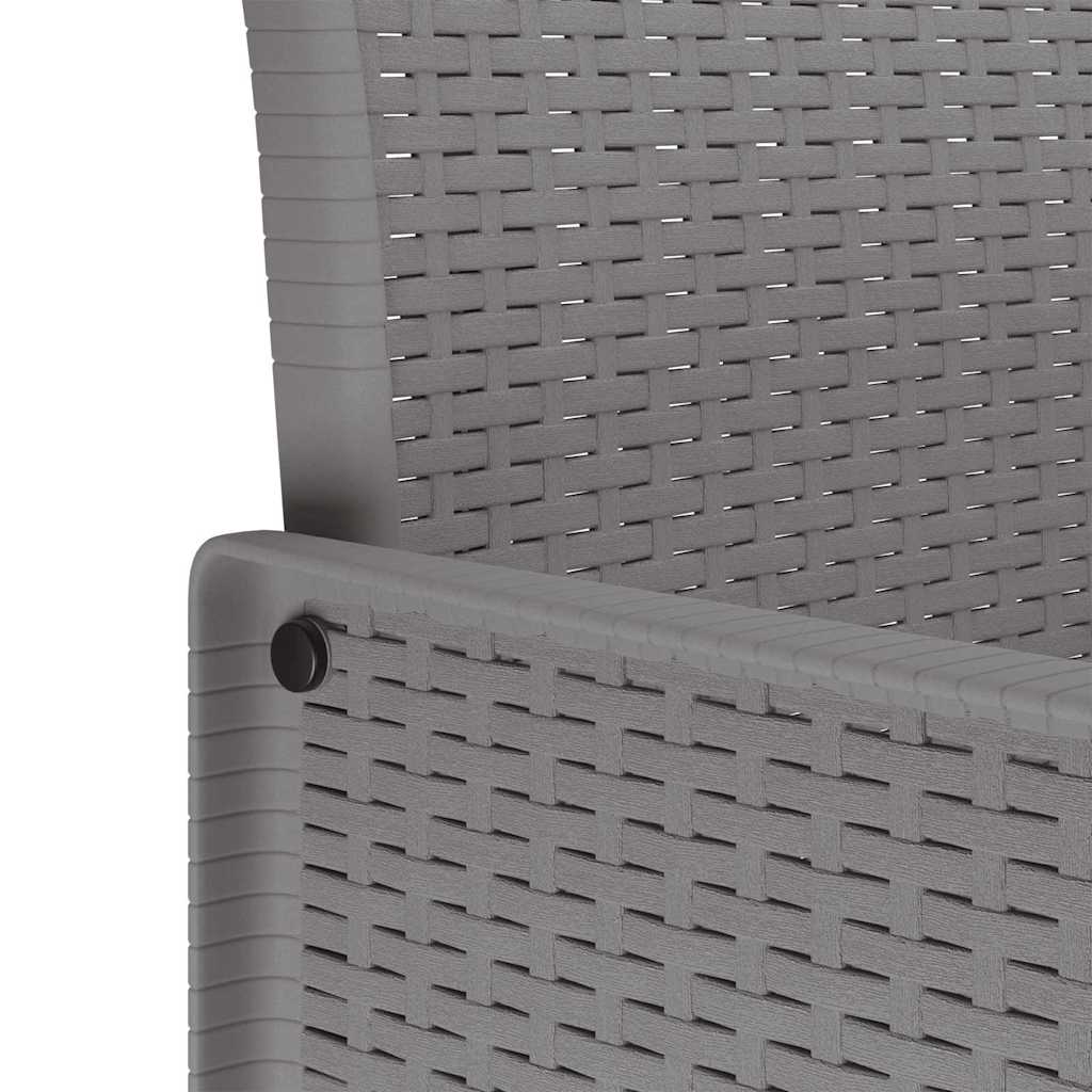 Sodo Kėdė 4 pcs Šviesiai pilka 53 x 49 x 85 cm PP