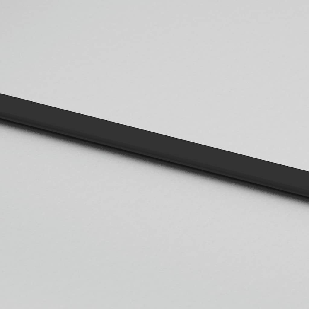 Sliding door with fitting kit, black, 90x205 cm, ESG glass and