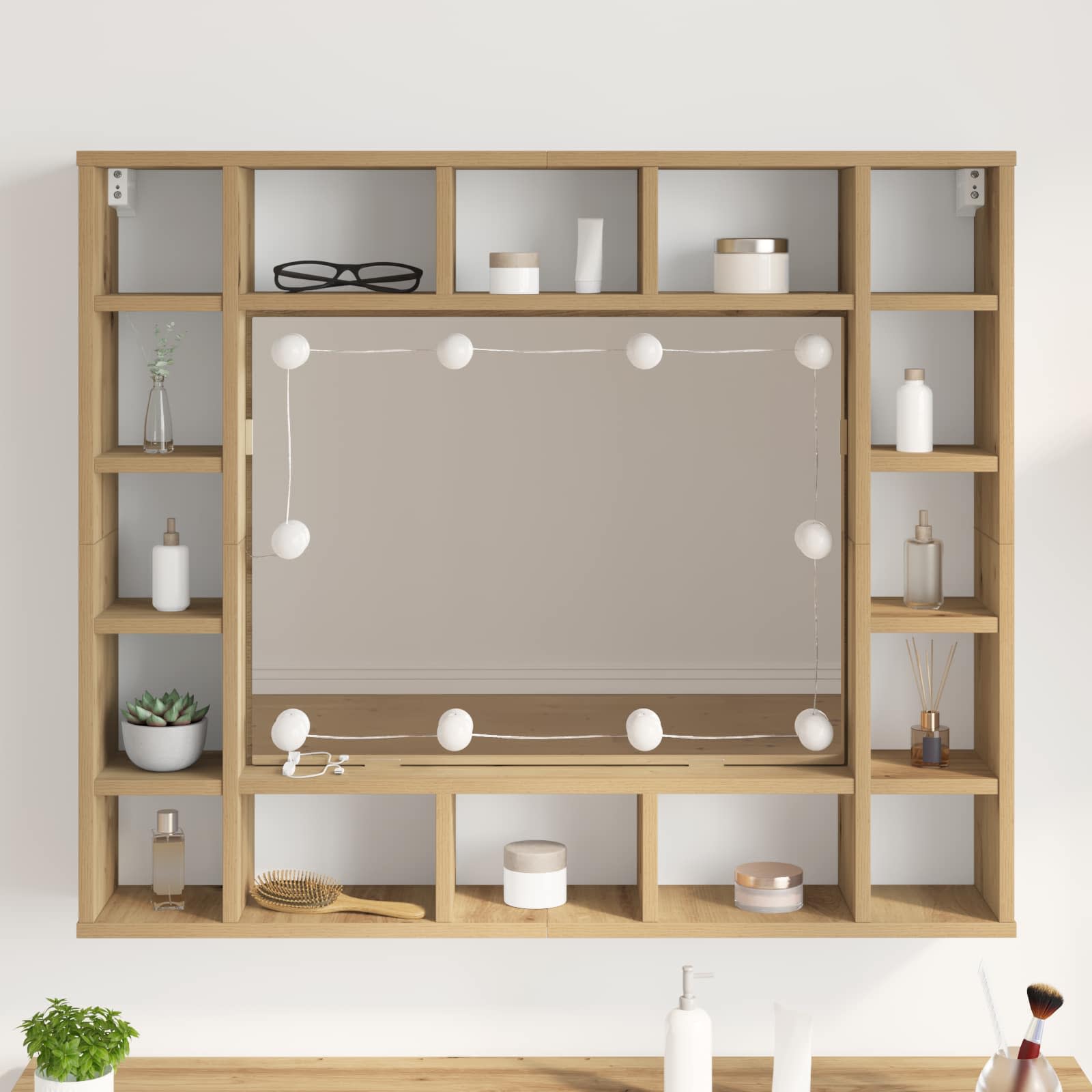 Veidrodžių šviestuvai 12 pcs Balta 4.5 x 4.5 x 4.8 cm Plastmasė