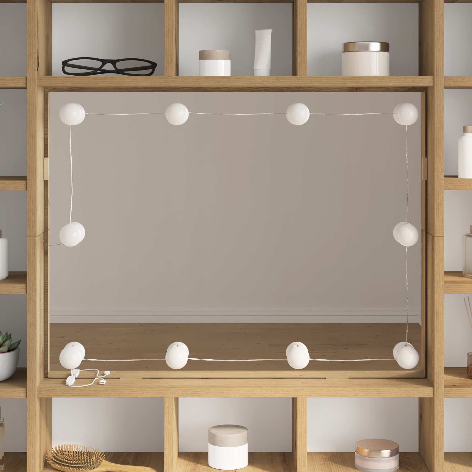 Veidrodžių šviestuvai 12 pcs Balta 4.5 x 4.5 x 4.8 cm Plastmasė