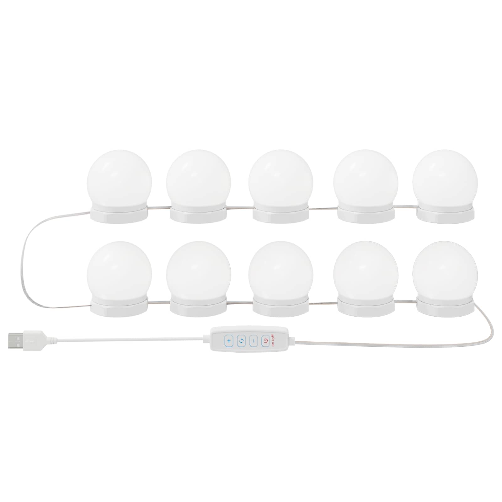 Veidrodžių šviestuvai 12 pcs Balta 4.5 x 4.5 x 4.8 cm Plastmasė