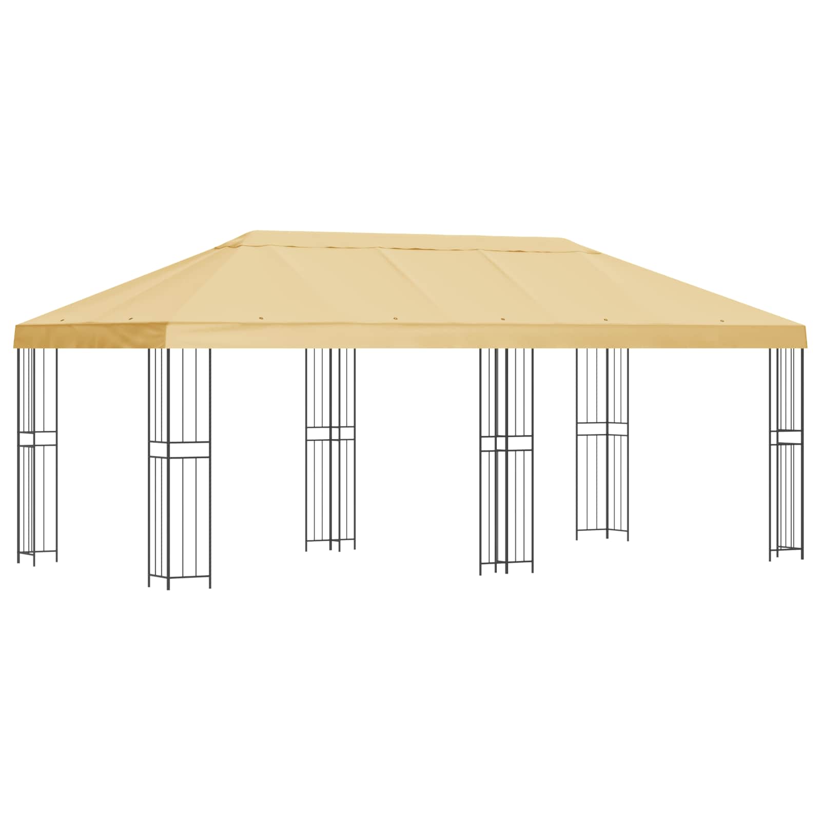 Paviljonas su šoninėmis sienelėmis 6 x 3 m Kreminė