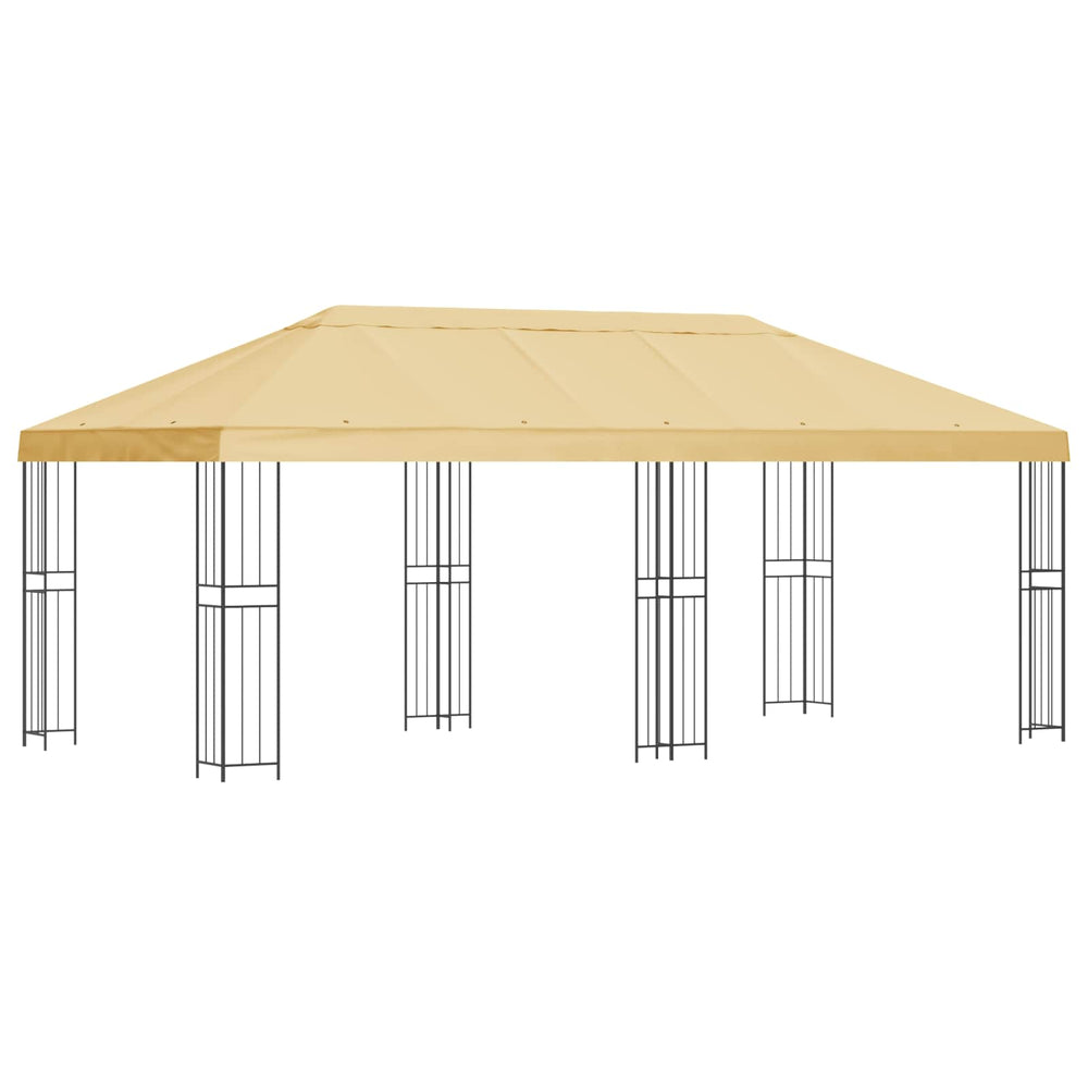 Paviljonas su šoninėmis sienelėmis 6 x 3 m Kreminė
