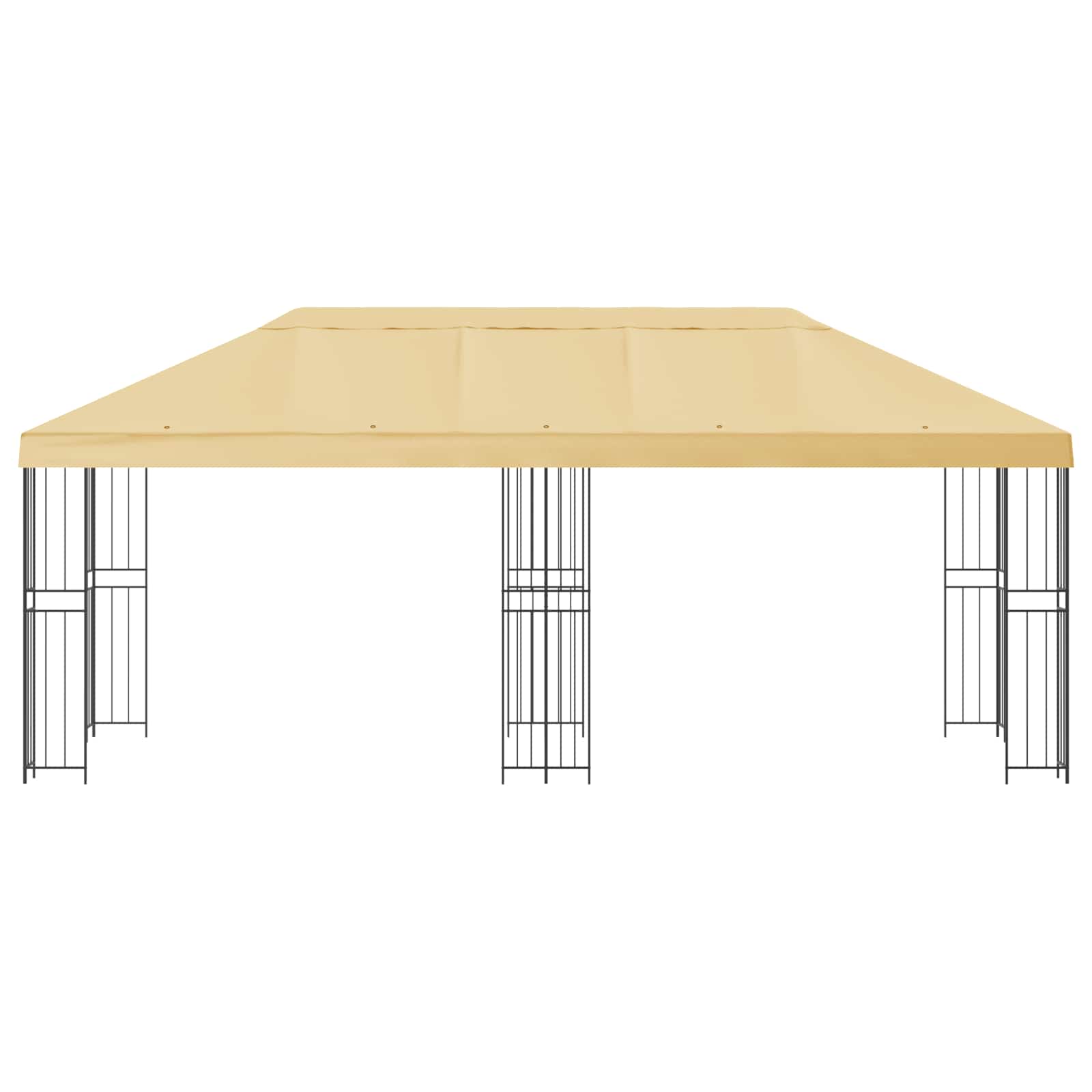Paviljonas su šoninėmis sienelėmis 6 x 3 m Kreminė