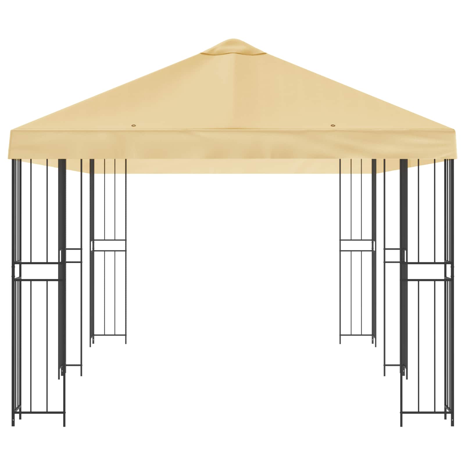 Paviljonas su šoninėmis sienelėmis 6 x 3 m Kreminė