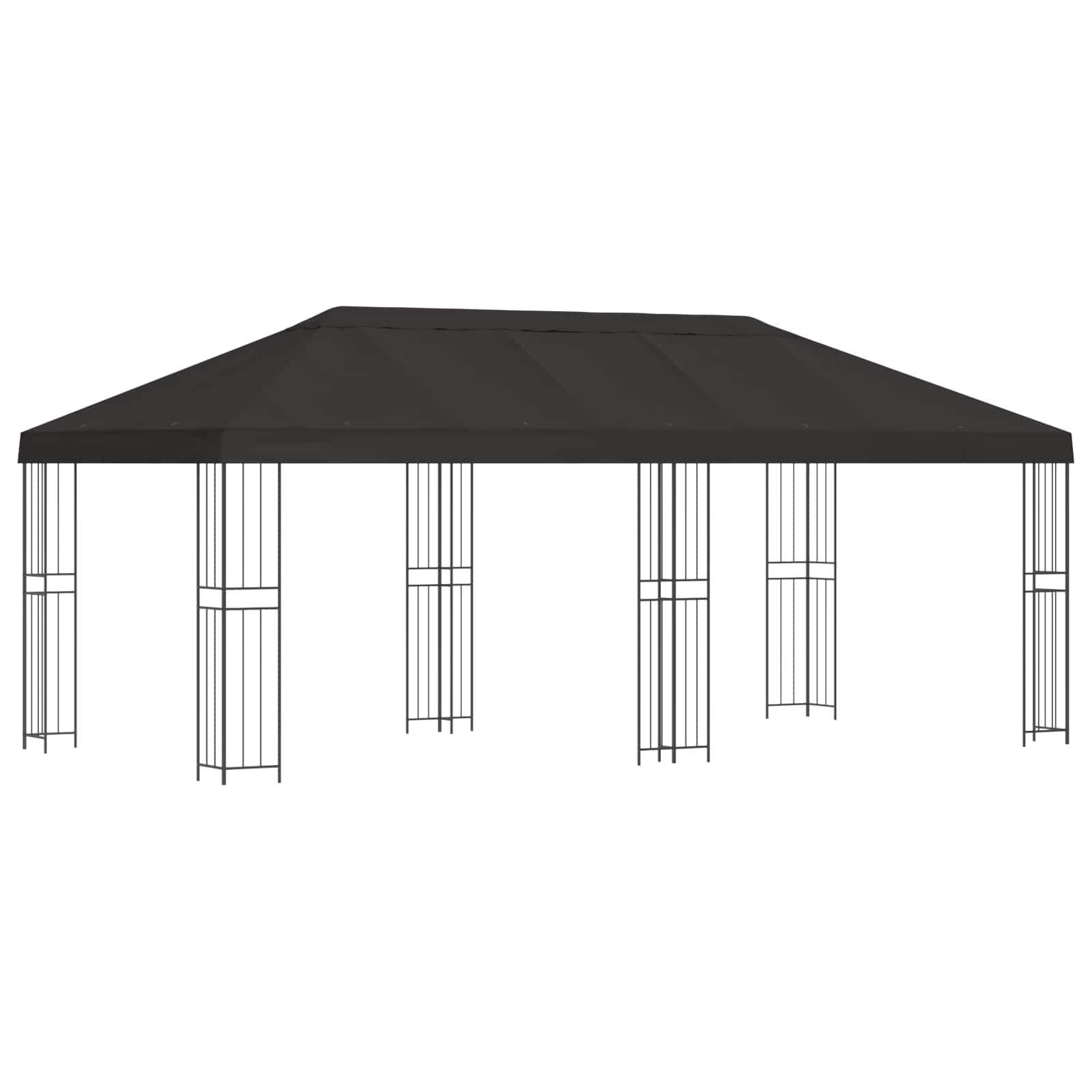 Paviljonas su šoninėmis sienelėmis 6 x 3 m Antracito