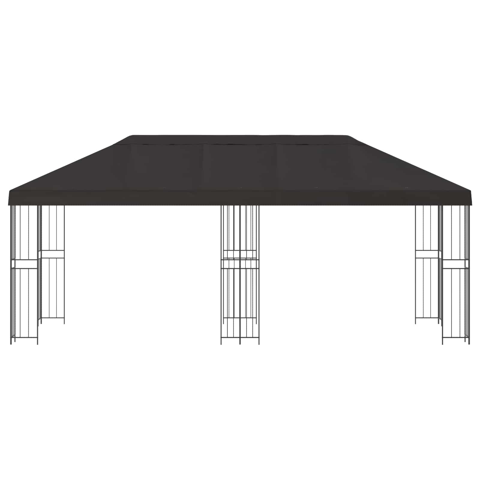 Paviljonas su šoninėmis sienelėmis 6 x 3 m Antracito