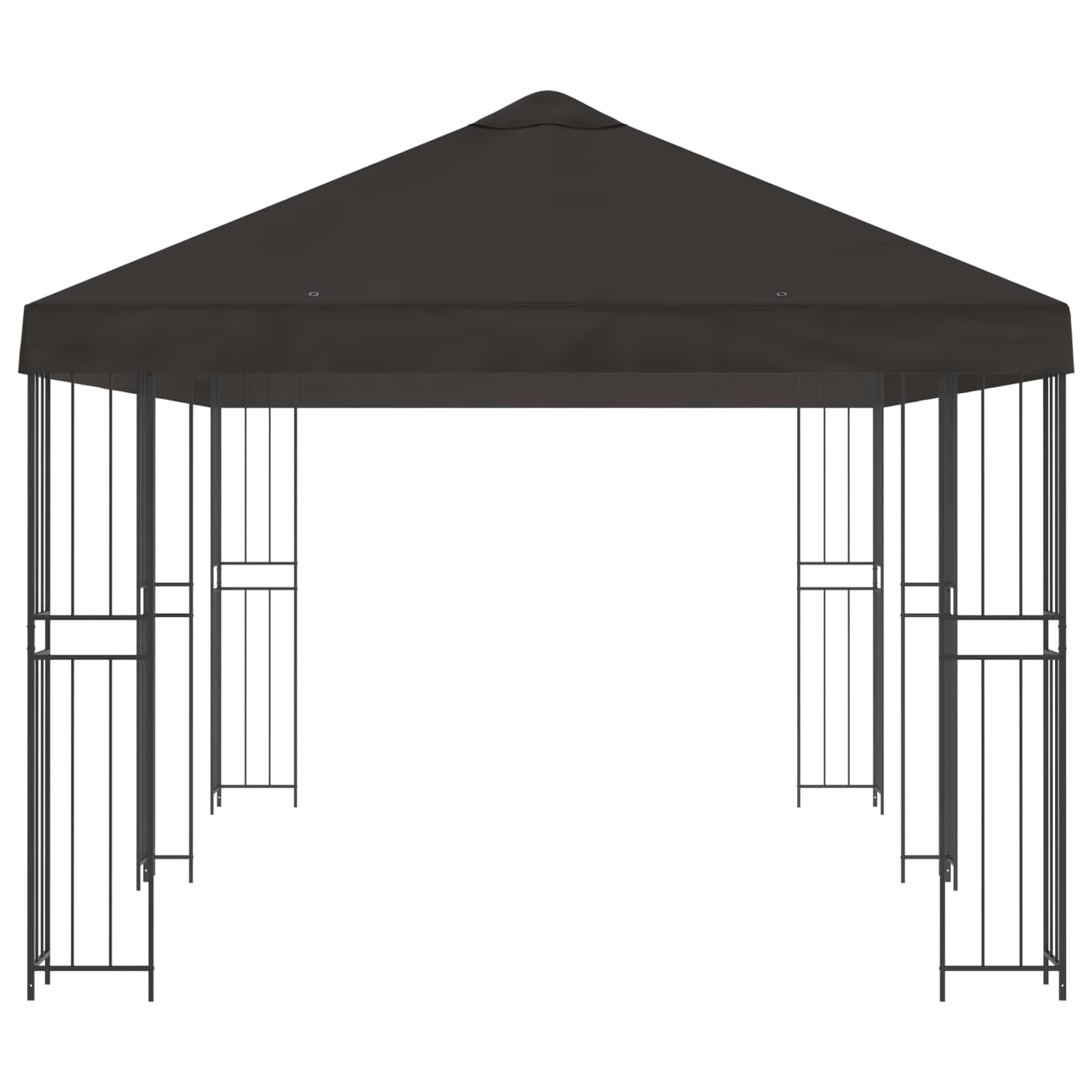 Paviljonas su šoninėmis sienelėmis 6 x 3 m Antracito