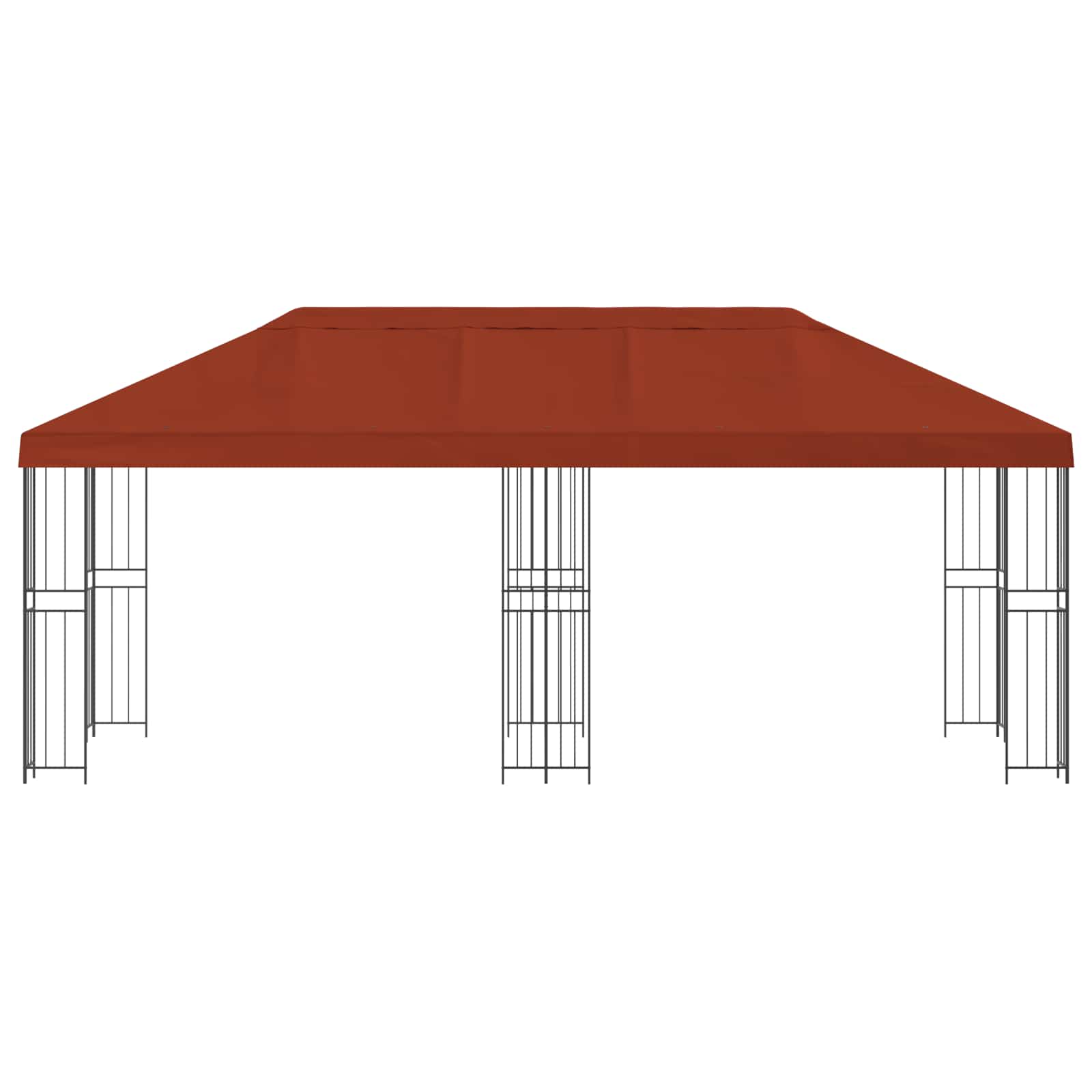 Paviljonas su šoninėmis sienelėmis 6 x 3 m Terakotos
