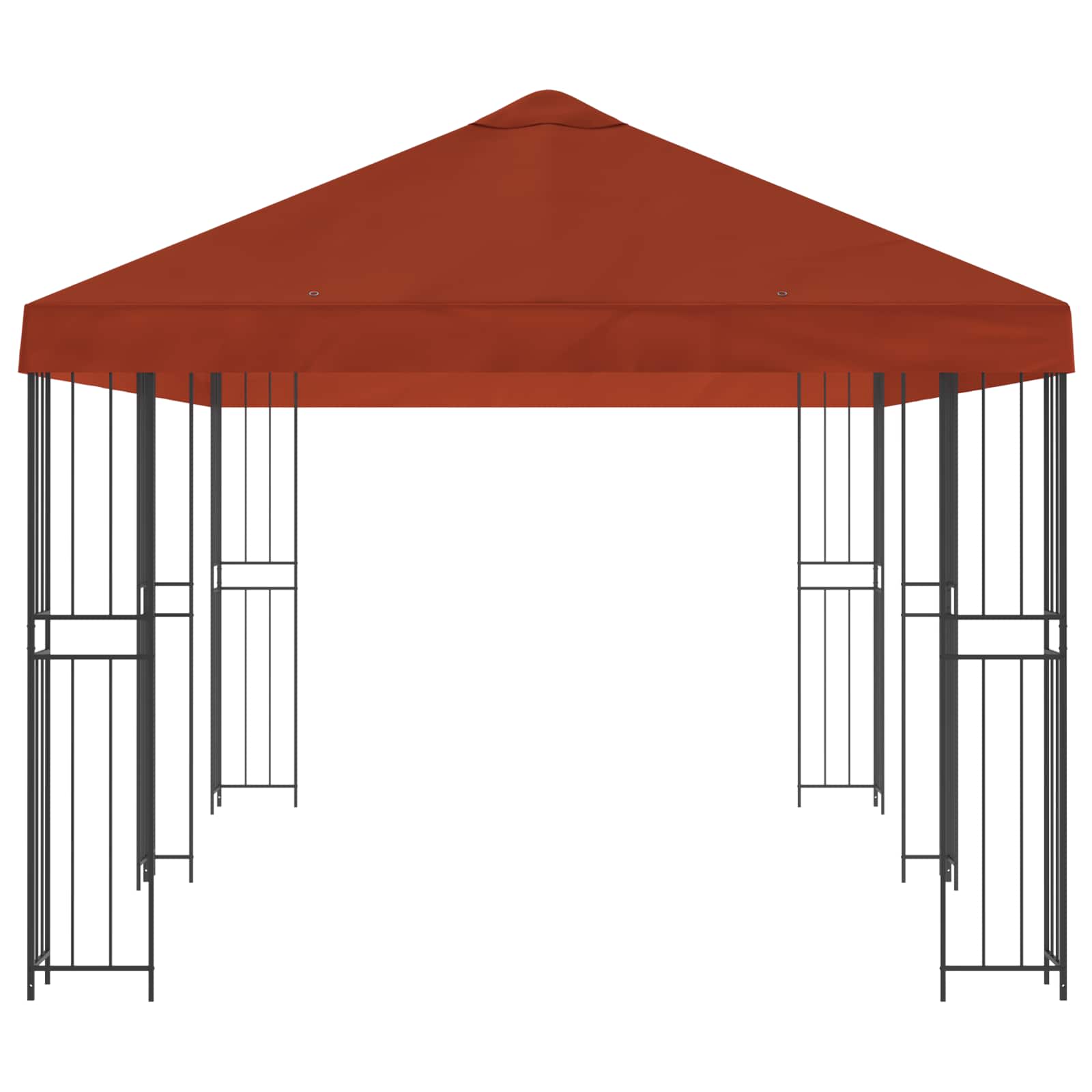 Paviljonas su šoninėmis sienelėmis 6 x 3 m Terakotos