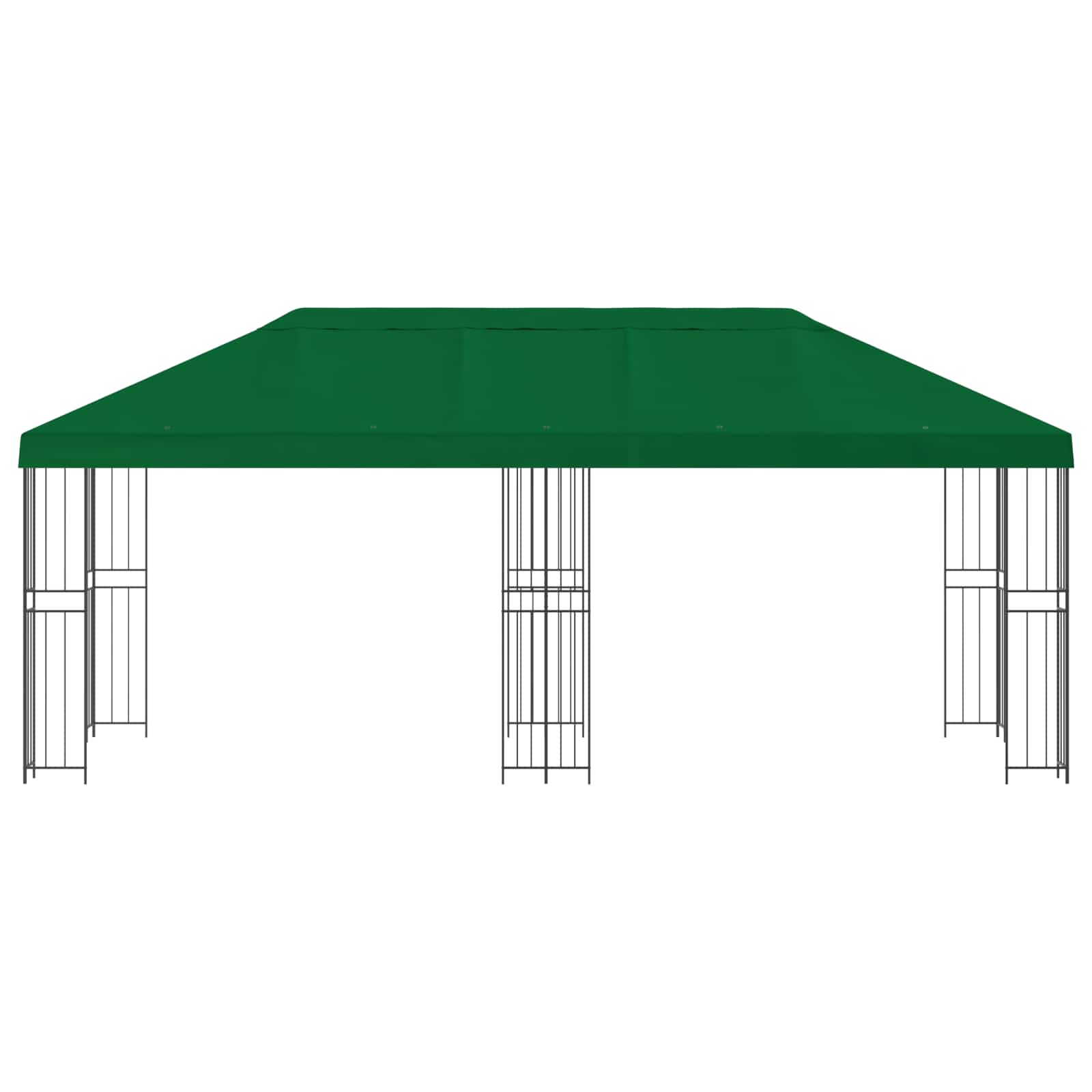 Paviljonas su šoninėmis sienelėmis 6 x 3 m Žalia