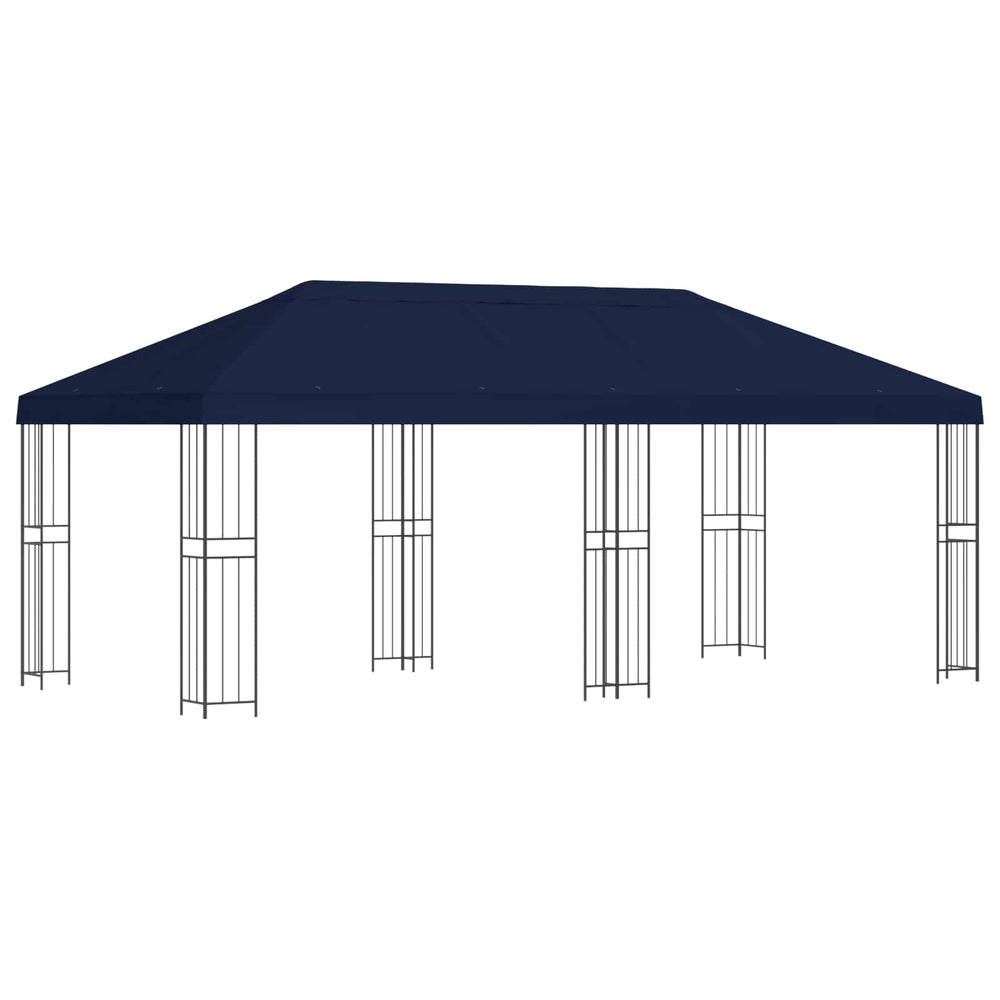 Paviljonas su šoninėmis sienelėmis 6 x 3 m Mėlyna