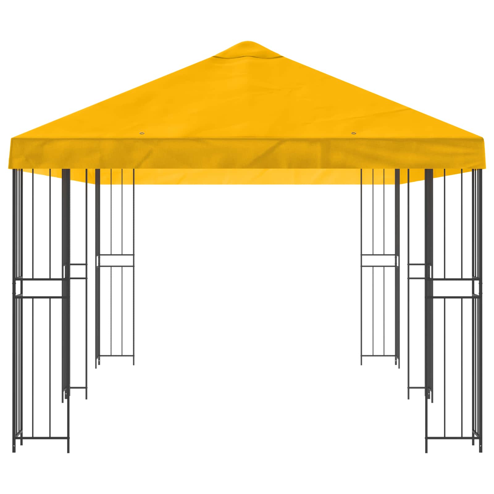 Paviljons ar sānu sienām 6 x 3 m Dzeltens