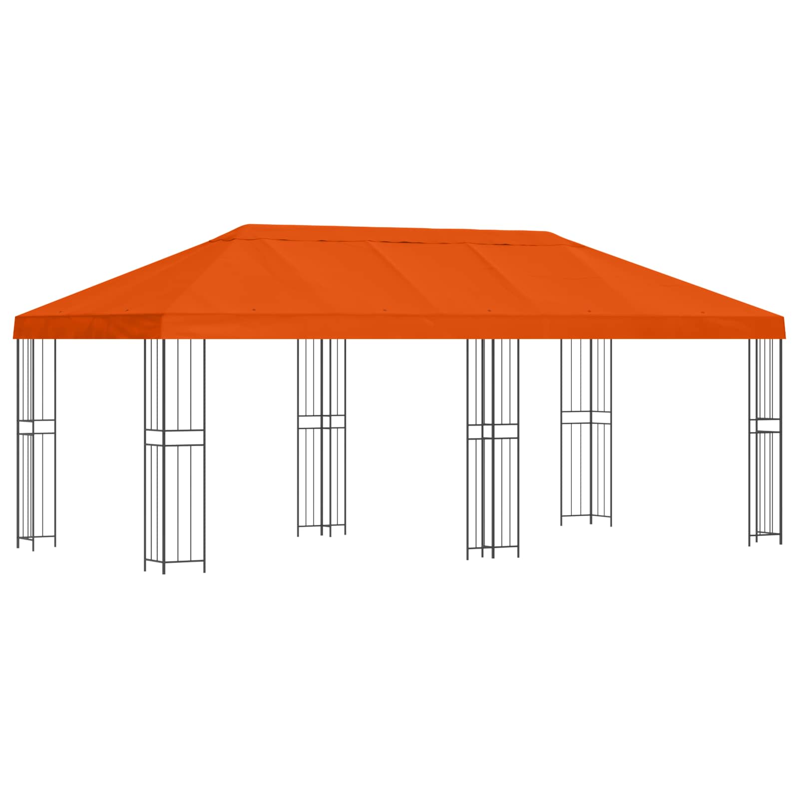 Paviljonas su šoninėmis sienelėmis 6 x 3 m Oranžinė