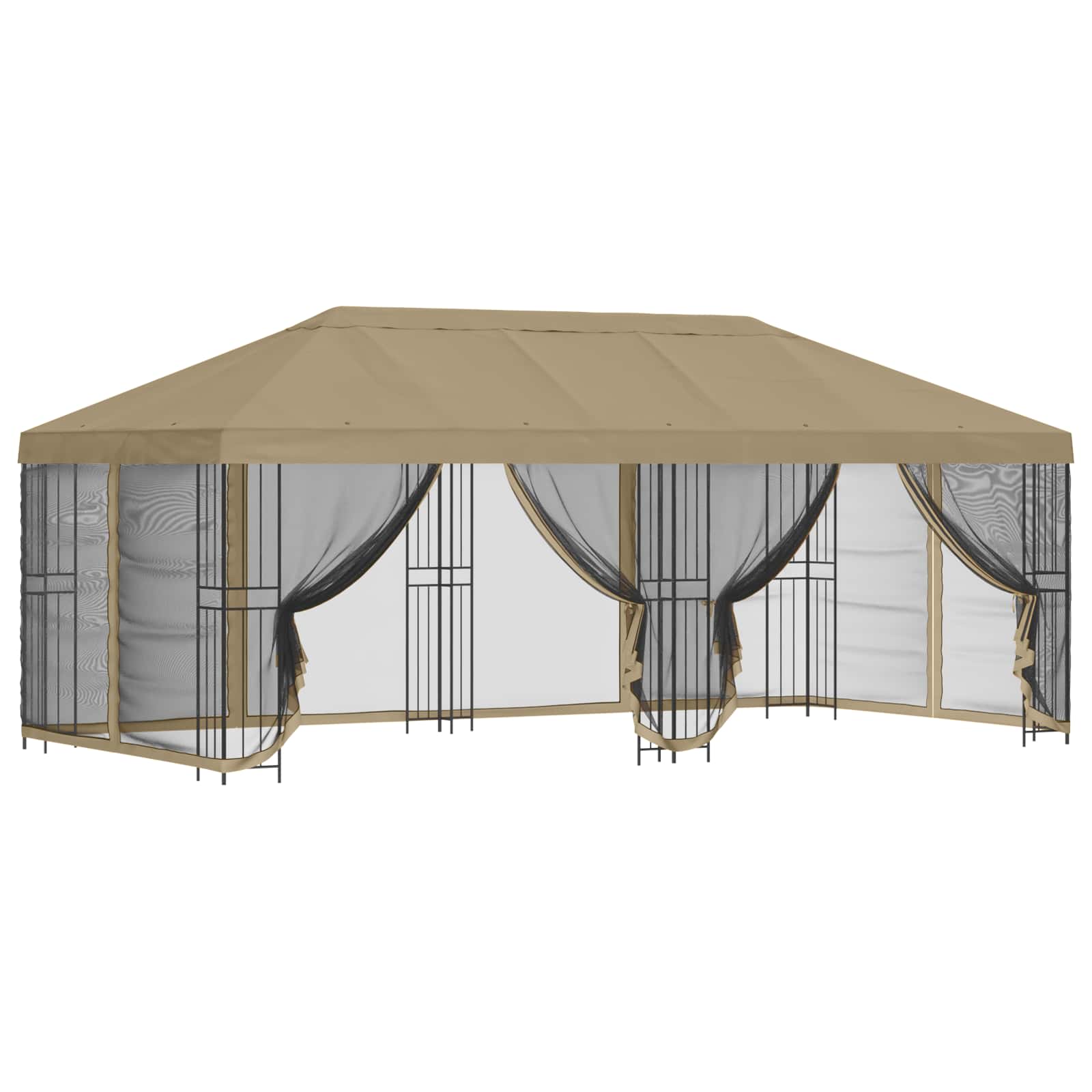 Paviljonas su šoninėmis sienelėmis 6 x 3 m Smėlio