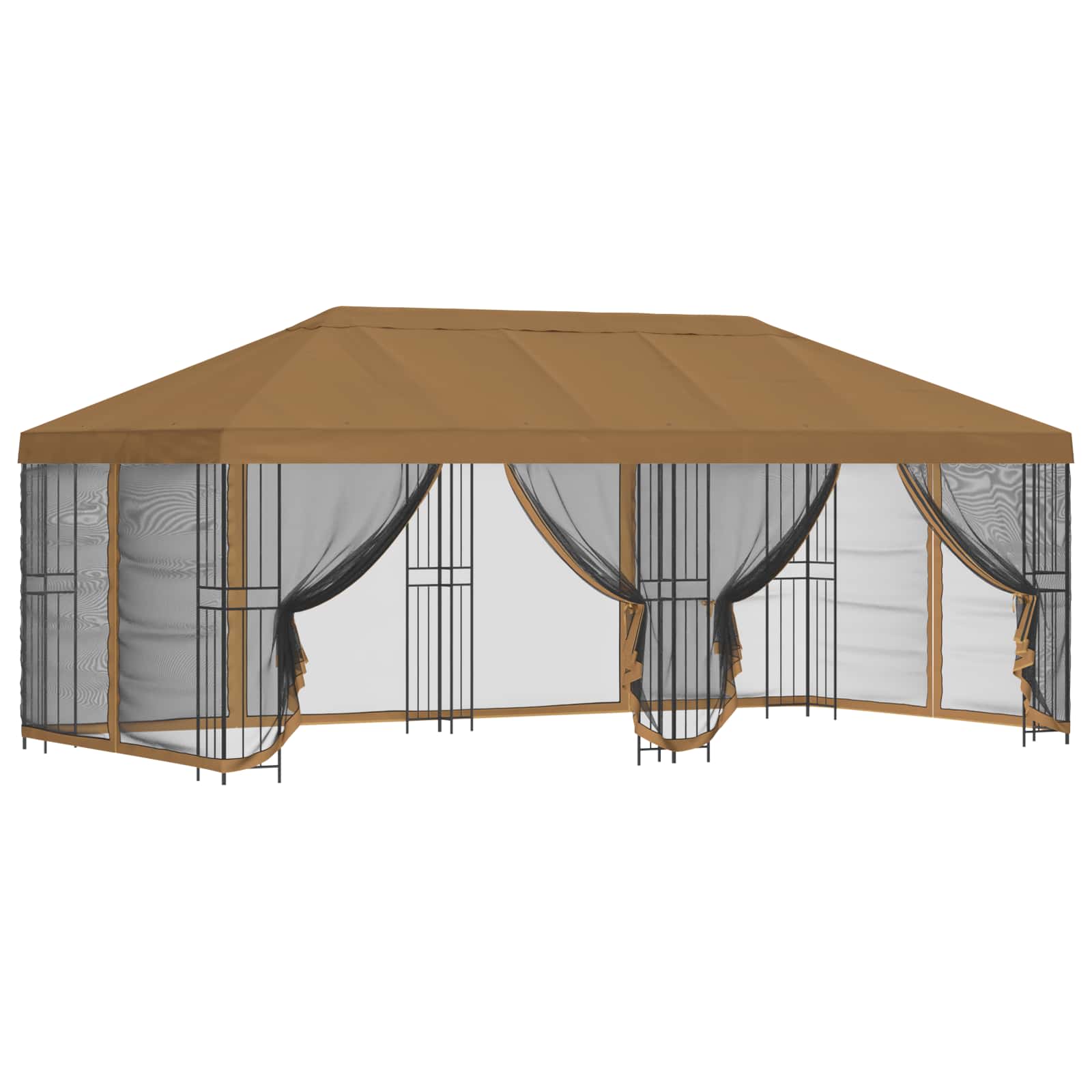Paviljonas su šoninėmis sienelėmis 6 x 3 m Smėlio