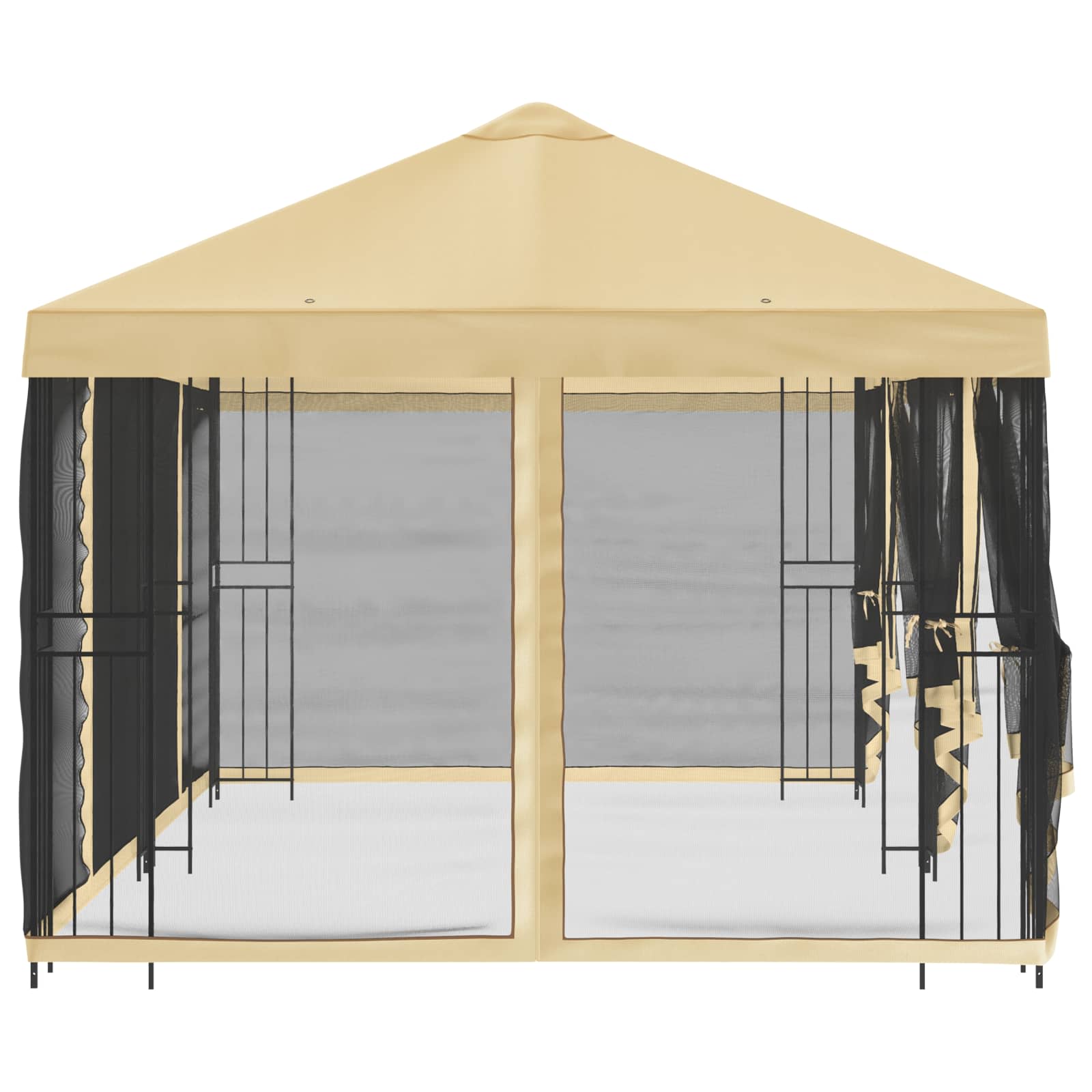 Paviljonas su šoninėmis sienelėmis 6 x 3 m Kreminė