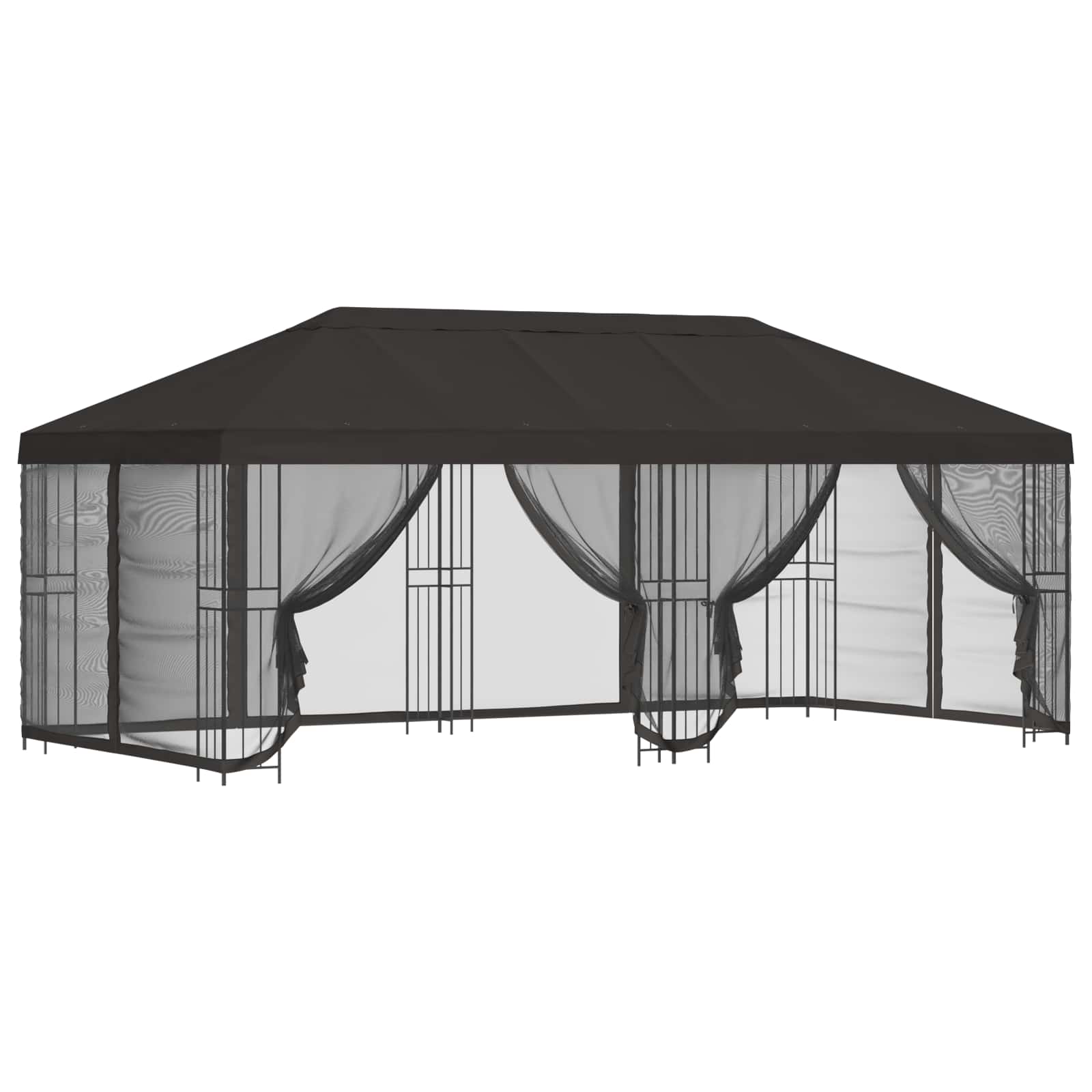 Nojumes ar sānu sienām 6 x 3 m Antracīts