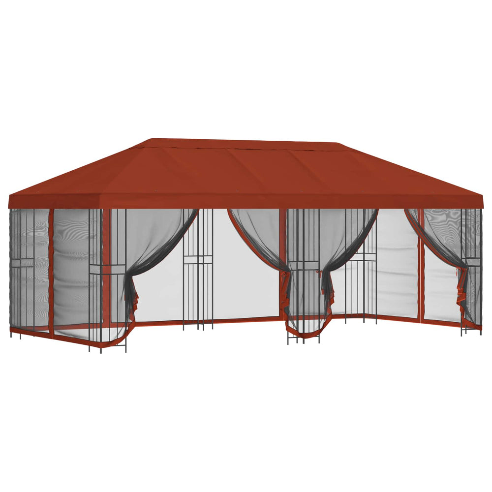 Paviljonas su šoninėmis sienelėmis 6 x 3 m Terakotos
