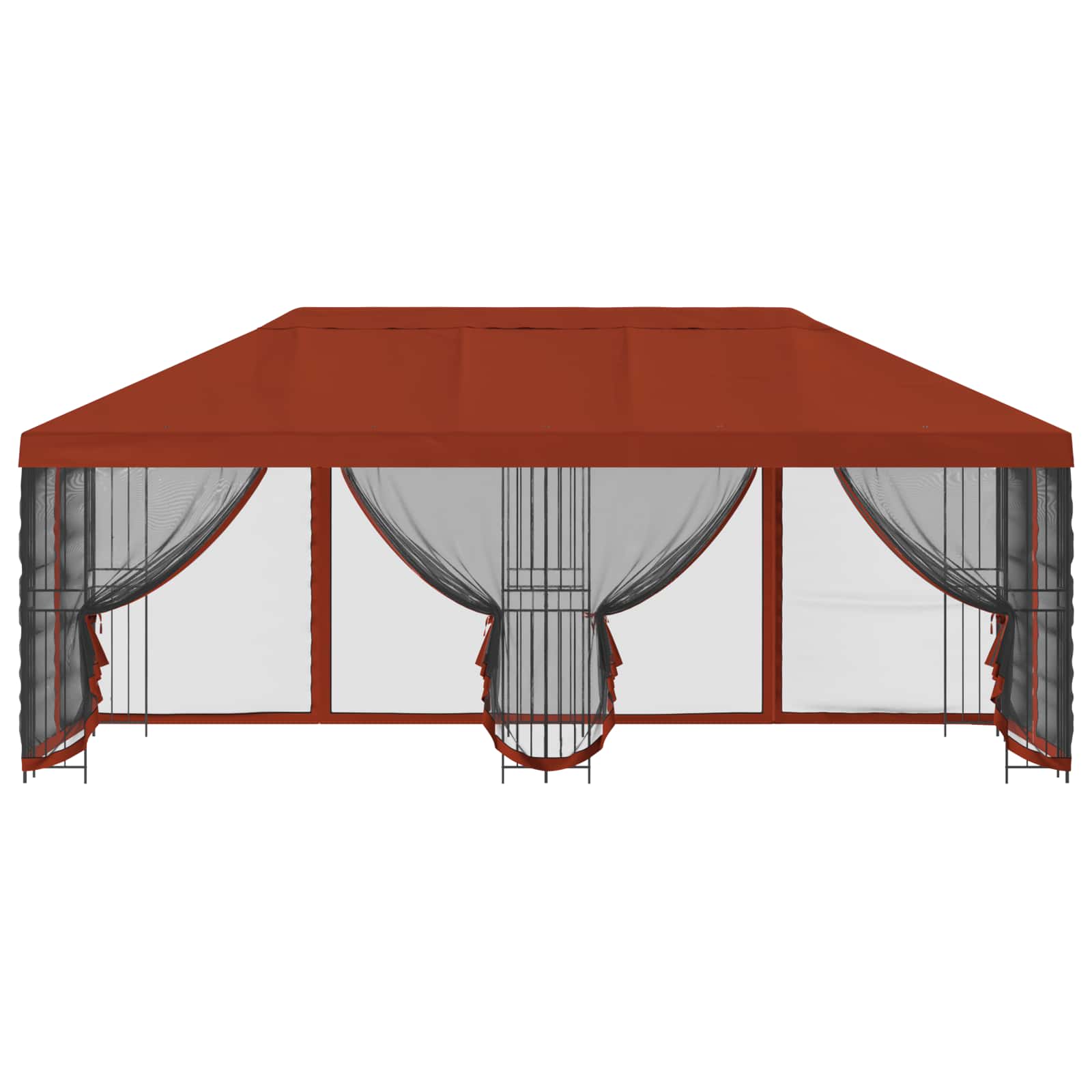 Paviljonas su šoninėmis sienelėmis 6 x 3 m Terakotos