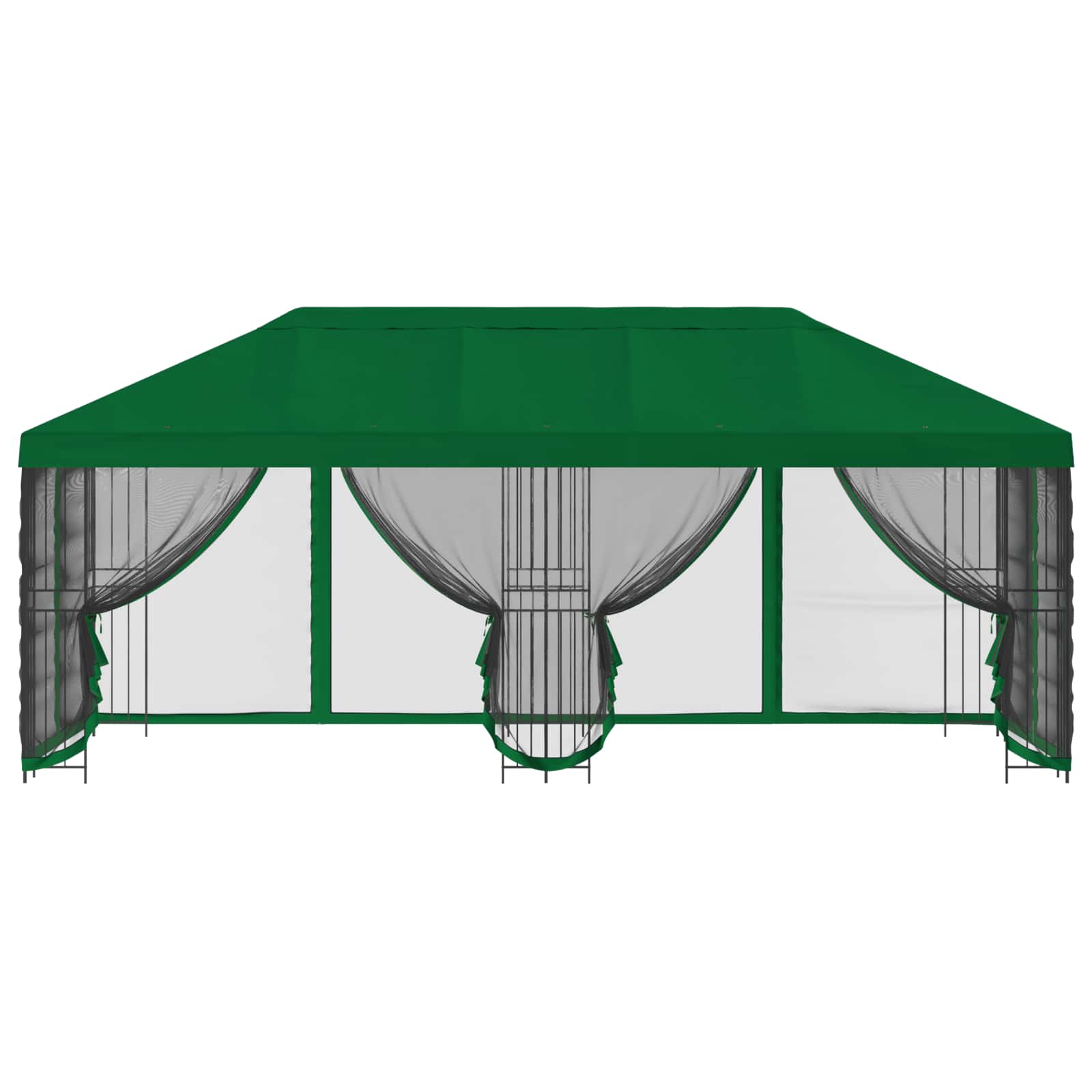 Paviljonas su šoninėmis sienelėmis 6 x 3 m Žalia