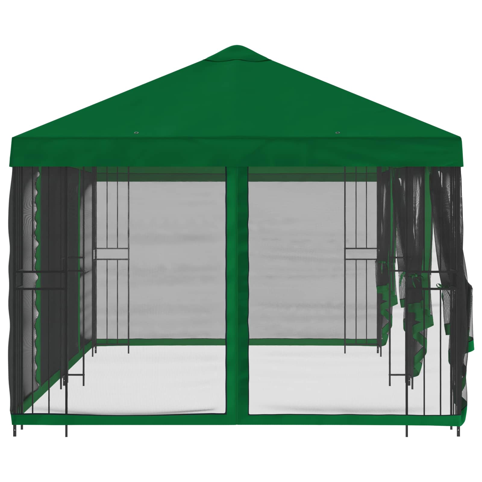 Paviljonas su šoninėmis sienelėmis 6 x 3 m Žalia