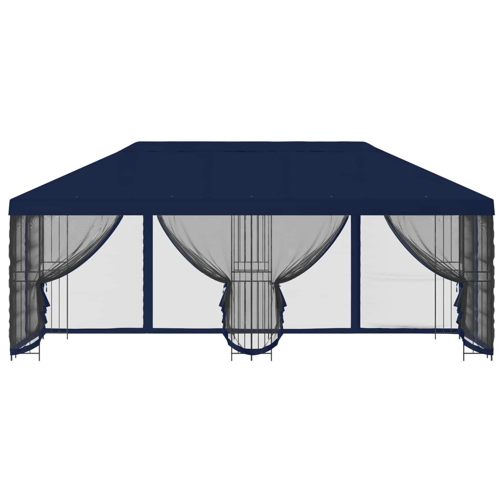 Paviljonas su šoninėmis sienelėmis 6 x 3 m Mėlyna