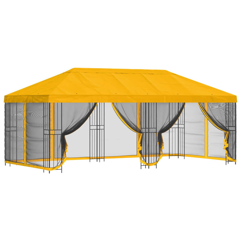 Paviljonas su šoninėmis sienelėmis 6 x 3 m Geltona